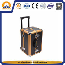 Gold & Black Aluminum Trolley Cosmetic Makeup Case Hb-3332